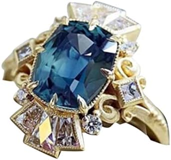 Anel de jóias de noivado Corte presente de casamento Handmade vintage anéis de luxo anéis abaixo de 10 dólares para mulheres