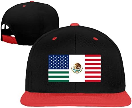 Hifenli México Flag e USA Flag Hip Hop Cap Snapback Hat Boys Girls Meninas Chapéus de beisebol Chapéus de beisebol