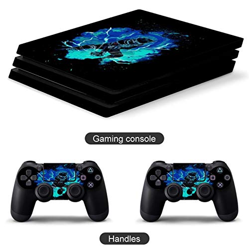 Kakashi Soul Naruto Compatível com PS4 Pro Controller e Console Skin Skin Skinter Protetive Cover Wireless/Wired GamePad Controller
