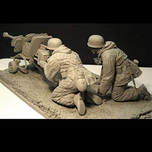 Goodmoel 1/16 WWII Guerra Oriental Soldados Alemães Lutando Figuras de Resina Não Interminável e Não Pintada / AX1-97
