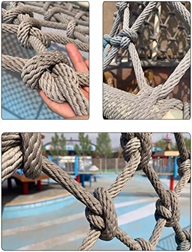 Crianças escalando líquido de segurança ao ar livre líquido de corda líquida malha decorativa multifuncional, super durável, espessura de corda 10 mm, malha de 10 cm