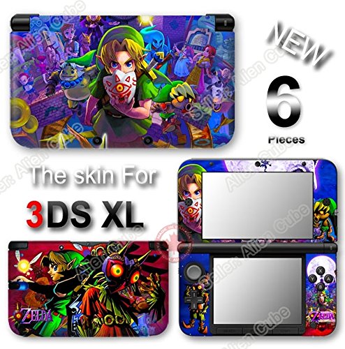 Legend of Zelda majora's Mask Skin Skin Skinger Decalk #3 para Nintendo 3DS XL original