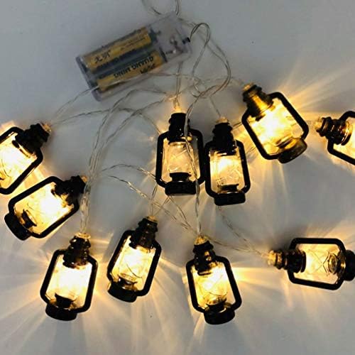 Tendycoco Mubarak Party Decoração de luzes LEDs Lâmpadas Mini lâmpadas de querosene O ornamento pendurador pendente para festivais