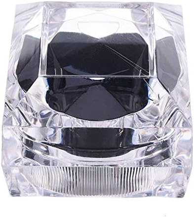 Elepura 12 PCs Caixas de presente de anel de cristal transparentes Brincos Caixa de armazenamento de jóias Caixa de exibição acrílica para todos os tipos de brincos de anel