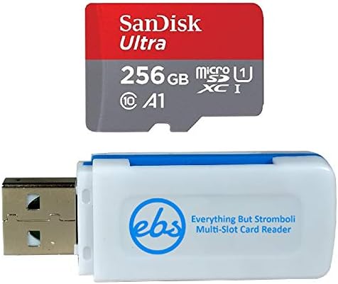 Sandisk Ultra 128 GB Micro SD para Motorola Cell Phone Funche com Moto E 2020, Moto E7, Moto G Power, Edge+ Bundle com tudo, exceto Stromboli MicroSD, leitor de cartão de memória