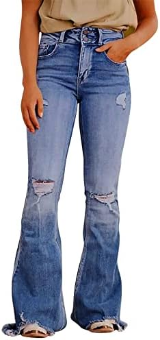 Jeans de jeans arrancados femininos lavados Jeans Jeans Jeans para mulheres