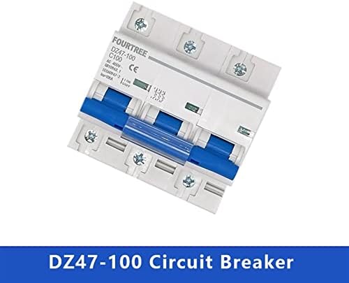 Disjuntor hifasi 1pcs DZ47 63A 80A 100A 125A MCB 10KA Capacidade de ruptura de alta capacidade de ruptura Miniature Switch 1p 2p 3p 4p