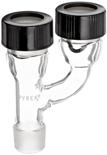 Corning Pyrex Borossilicate Glass Claisen Head, junta padrão de 14/10m-7/10f
