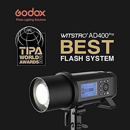 Godox flash strobe ad400 pro ad400pro all-in-one ao ar livre monolight 400w iluminação fotográfica para cânone sony nikon fuji olympus camera panasonic ttl 2.4g hss gn72-30w lâmpada de modelagem de LED de LED