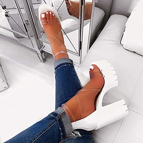 Sandálias da plataforma de USyfakgh para mulheres manchas de mangueira de moda tie-dye