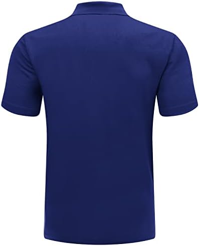 Camisa de pólo de golfe masculina Moerdeng Men camisa de pó de desempenho rápido de desempenho rápido camisa de tênis de manga curta de manga curta