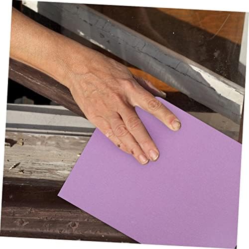 Lençóis violeta de doitool Lia de lixa de grão 400 para lixa de metal lixa automotiva de corundum abrasivo abrasivo lixa de metal de madeira lenha de papel de mobília