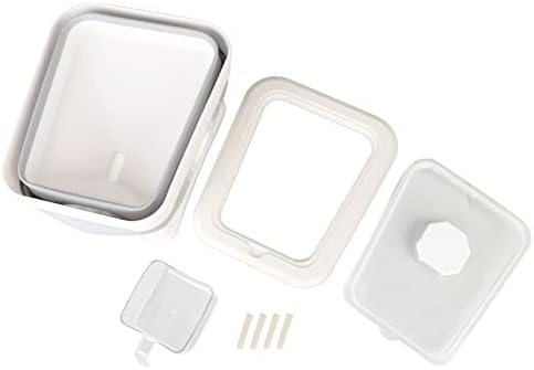Lixeira de recipiente de arroz de gloglow, recipiente selado contêiner de arroz dobrável Antiskid 11l pp e animal de estimação para