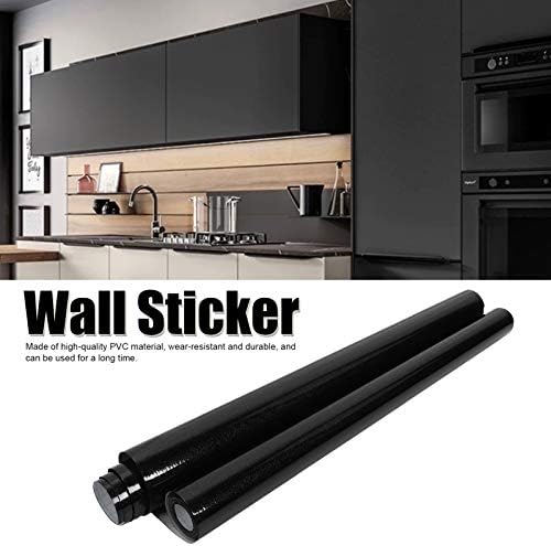Alremo Huangxing - Papel de parede, decalque de parede preta de auto -adesivo, PVC para quarto da sala de estar da cozinha do banheiro