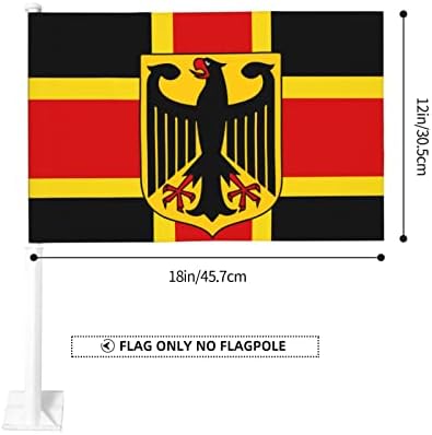 Bandeira alemã do carro de águia 12 × 18 polegadas de janela bandeira de veículo pingente de automóvel decoração ao ar livre