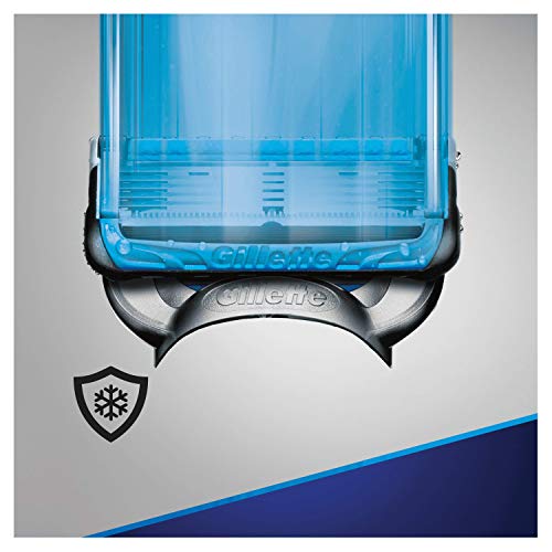 Gillette Fusion5 Proshield Chill Blades, 4 recargas, com tecnologia de refrigeração, lubrificação antes e depois das