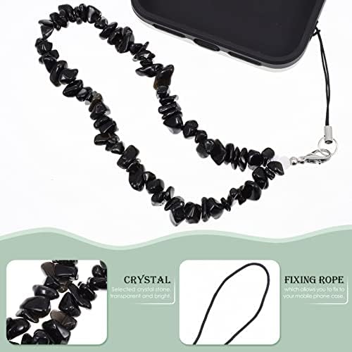Valiclud o telefone universal Chain Chole Charms Strap Teleple Pulp Strap for Girls Women Women Hanging Phone Charm fofo preto