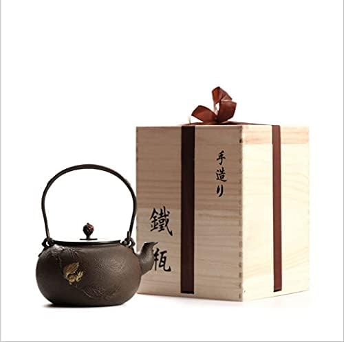 Simplicidade criativa japonesa Tetsubina de ferro fundido chaleira de ferro de chá, chaleira de ferro fundido, artesanal, não