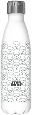 Troopers de Guerra nas Estrelas e Vader Repita 17 oz Garrafa de água em aço inoxidável, 17 onças, multicolorida