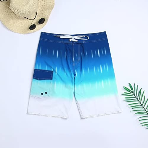 Mens Board shorts 7 polegadas Useam Rápida de cordão seco esportes de surf shorts alongados de cores sólidas de banho