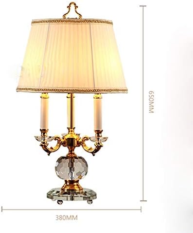 Lâmpada de mesa de mesa de mesa Zhaolei, corpo de lâmpada pintada vintage, abajur plice, lâmpada de iluminação de iluminação de