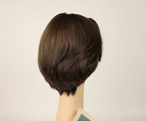 FreedA Europeia Human Hair Wig - Dorothy Médio Brown Multi -Direcional Skin Tamanho superior M