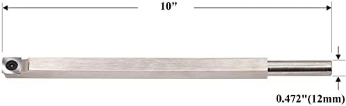 Ferramentas de torneamento de madeira de 10 polegadas de madeira, torno com ponta de tainha de canto mais áspera da barra