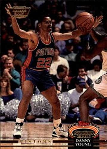 1992-93 Membros do clube do estádio #395 Danny Young Detroit Pistons NBA Basketball Card NM-MT
