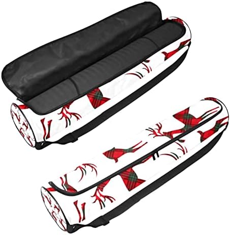 Bolsa de transportadora de tapete de ioga de veado de natal com alça de ombro de ioga bolsa de ginástica bolsa de praia