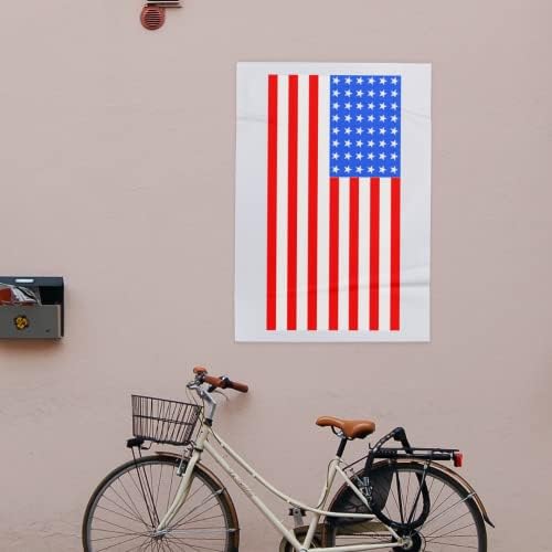 Estêncil - Estrelas de bandeira americana alinhadas na coluna com listras melhores estênceis de vinil para pintar em madeira, telas, parede, etc. Multipack | Material de cor azul brilhante