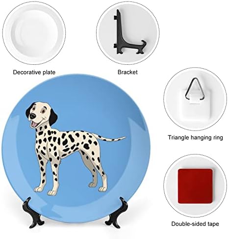 Placa decorativa do Dogceramic Dogceramic engraçada com stand Plate de casa de China personalizado para a cozinha da sala de estar