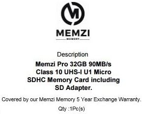 MEMZI PRO 32GB CLASS 10 90MB/S MICRO SDHC CARTÃO DE MEMÓRIA COM ADAPTADOR SD E MICRO USB LEITOR PARA HTC 10 ou HTC Desire 10