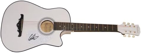 Chris Lane assinou autógrafo em tamanho grande violão b w/James Spence Authentication JSA Coa - Superstar de música country - Let's Ride, Girl Problems, voltas ao redor do sol