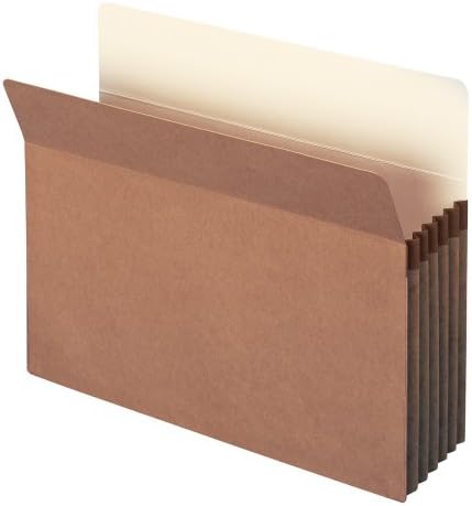 Smead reciclado bolso, guia de corte reto, expansão de 5-1/4 , tamanho da letra, redrope, 10 por caixa