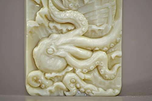 Artcraftmolds Kraken Silicone Mold Soap gesso resina de cera Clay 5oz Octopus