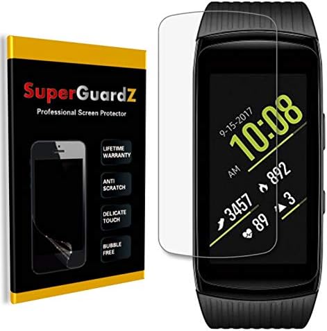 [2-Pack] Para Samsung Gear Fit2 Pro Screen Protector [Cobertura completa], Superguardz, Protect de ponta a ponta, Ultra
