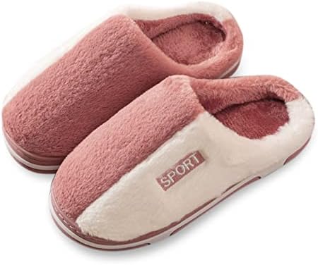 Flippers para mulheres, algodão escorregadio interior e externo, adorável casual casual doméstico chinelos de verão sandálias