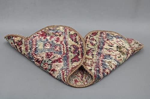 Sarikaya travesseiro Kilim Pad, tapete de estimação personalizado, tapete de tigela de água, almofada para cães em forma de osso, tapete de tapete vintage, tapet