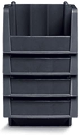 Akro-Mils 30718 Economy empilhando as caixas de armazenamento de plástico, preto
