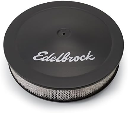 EDELBROCK 1223 PROMO BLACO BLACK 3 Elemento de filtro de ar redondo com 14 de diâmetro