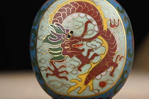 3 Coleção folclórica chinesa Bronze Cloisonne Dragon Pattern Bottle Bottle Bottle Office Ornament Town House Exorcism