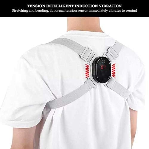 N/A Incluste Induction Posture Correction Belt Brace Lembrete de vibração traseira corretor ortopédico de suporte para