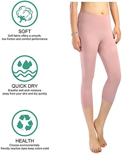 Neonysweets Womens Capris Active Running Workout Pants Yoga