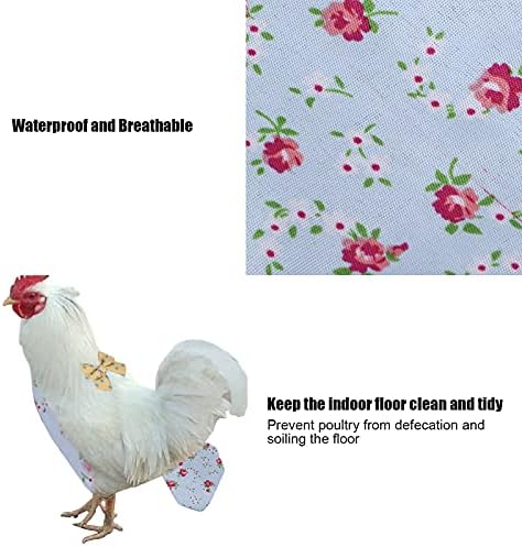 Fraldas de pato de frango, evite extravasamento de roupas de ganso lavável, mantenha limpo com bolso interno do arco para aves