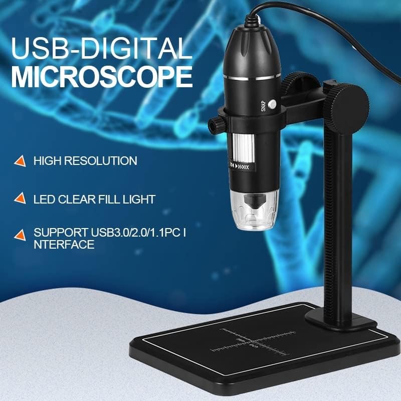 Acessórios para microscópio Microscópio digital USB Magnificação portátil 8 LED Mini Video Camera Labor