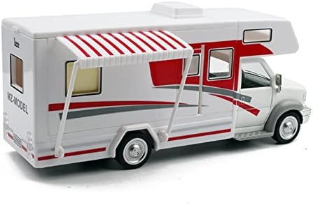 Modelo de escala CAR 1:32 Para um veículo recreativo de motorhome de luxo trailer de trailer de caravana de metal de metal modelo