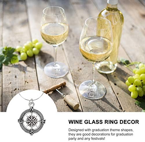 AMOSFUN LELOLO CULHO ANEL GRATUTATE Party Wine Decoration Party Wine Glass Ring para Destatura Party Party Cake Decortion