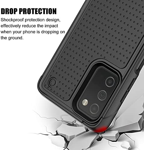 Capa de capa de proteção à prova de proteção à prova de choque do Syoner para o Samsung Galaxy A03S [preto]