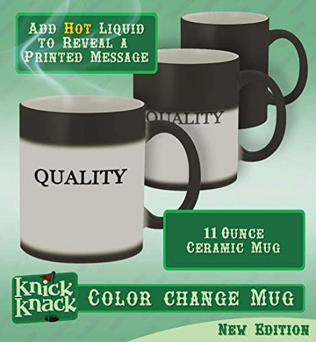 Presentes de Knick Knack vanning - 11oz Hashtag Magic Color Mudar Caneca, Matte Black