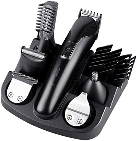 Renslat Professional Men Cabelo elétrico Clipper 6 em 1 Máquina multifuncional Máquina de cabelo recarregável aparador de cabelo para orelhas de barba nariz